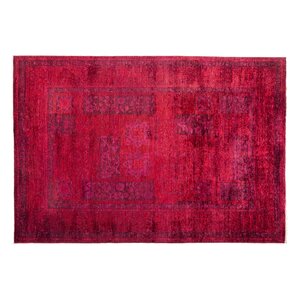 One-of-a-Kind Vibrance Hand-Knotted Pink Area Rug