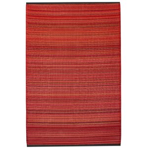 Reva Hand-Woven Red Indoor/Outdoor Area Rug