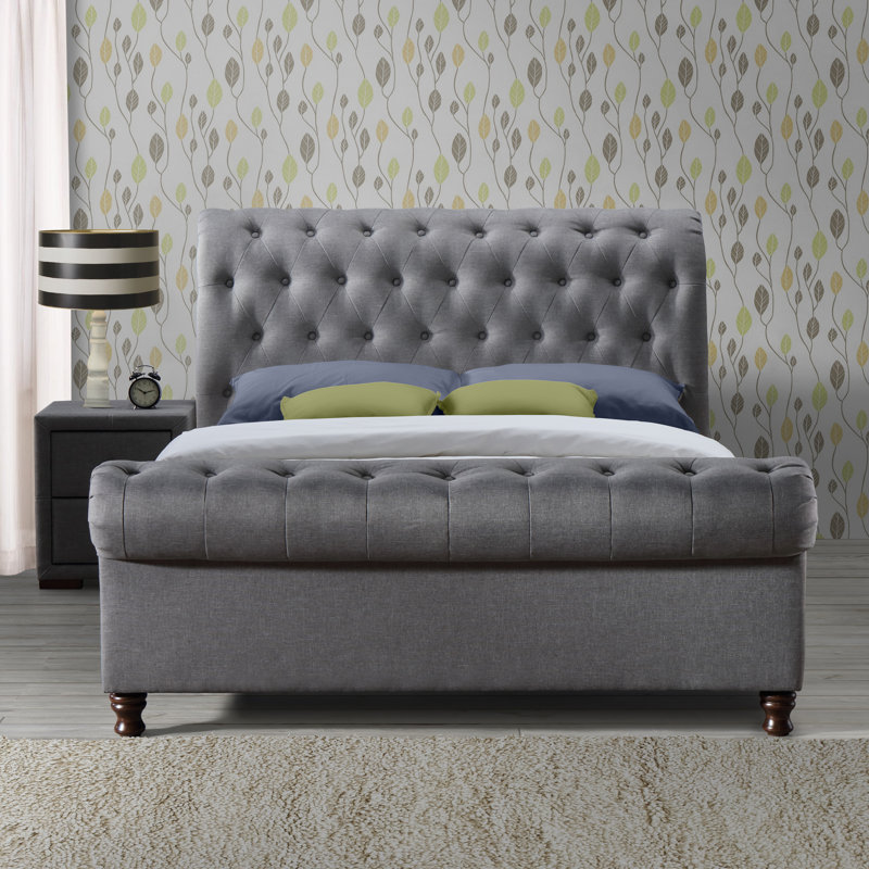 Laurel Foundry Katie Upholstered Sleigh Bed & Reviews Wayfair.co.uk
