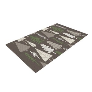 Happy Forest Green/Brown Area Rug