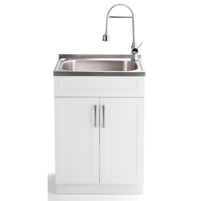 Wayfair Simpli Home Hennessy 23 6 X 19 7 Freestanding Laundry Axcldyss 24 Hennessy 23 6 X 19 7 Freestanding Laundry Sink With Faucet