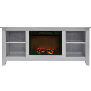 Brook Hollow Electric Fireplace TV Stand by Alcott Hill