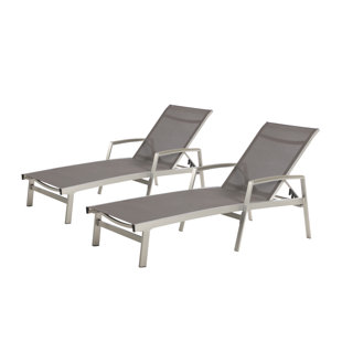 View Keyes Reclining Chaise Lounge Set of 2