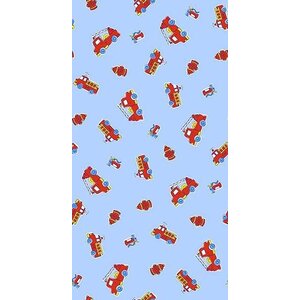 Fire Engines Toddler Fitted Crib Sheet