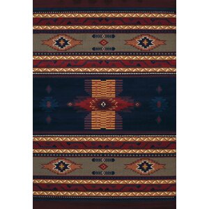 Hyacinthe Phoenix Navy Area Rug