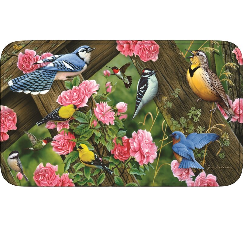 River's Edge Products Song Birds Doormat | Wayfair