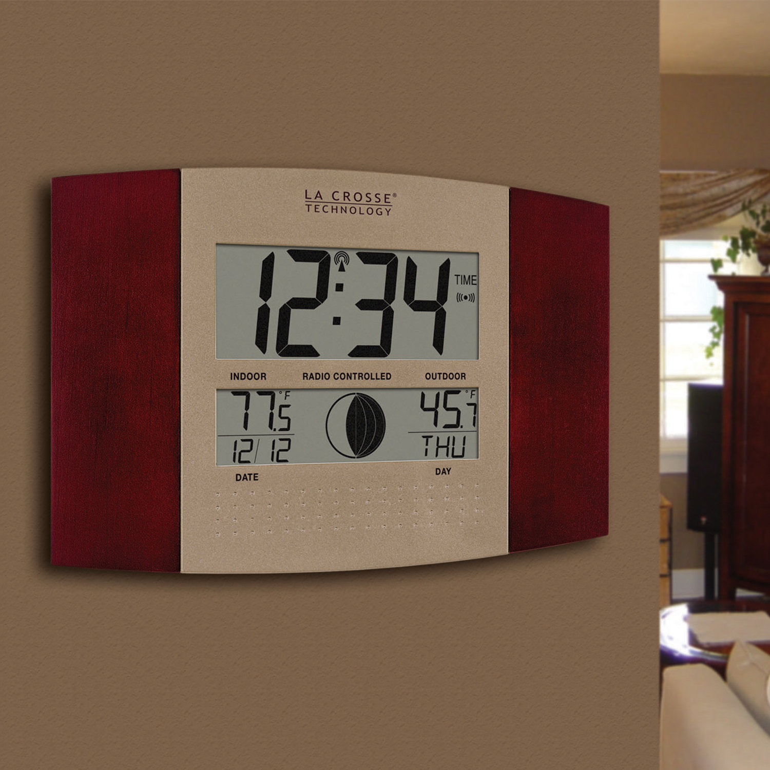 La Crosse Technology Digital Atomic Wall Clock Reviews Wayfair