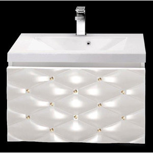 Sanitti 61 cm Wandmontierter Waschtisch mit Arma..
