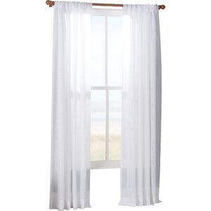 Tiya Double Layered Solid Sheer Single Curtain Panel
