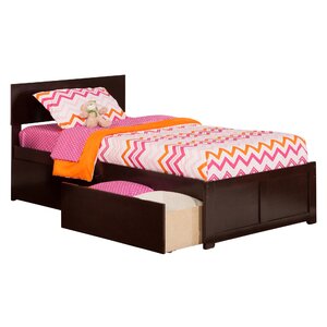 Mathias Extra Long Twin Panel Bed with Storage