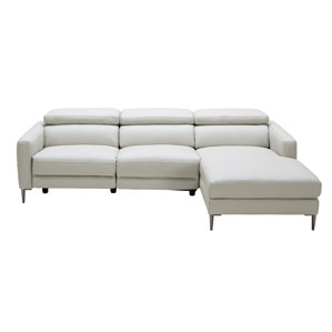 Coalpit Heath Leather Reclining Sectional by Orren Ellis