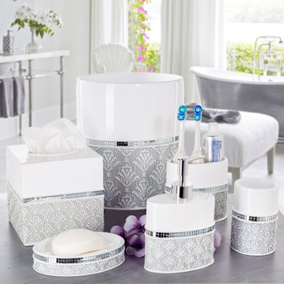 Creative Scents 6 Piece Bathroom Accessory Set Reviews Wayfair 6 Piece Bathroom Accessory Set