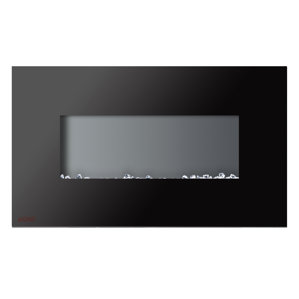 Royal Wall Mounted Electric Fireplace with Crystals by Ignis Products