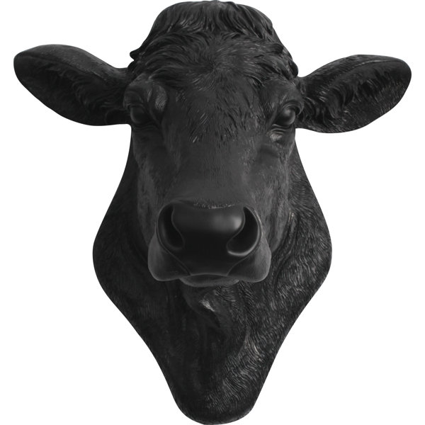 White Faux Taxidermy The Bessie Cow Head Wall D 233 Cor
