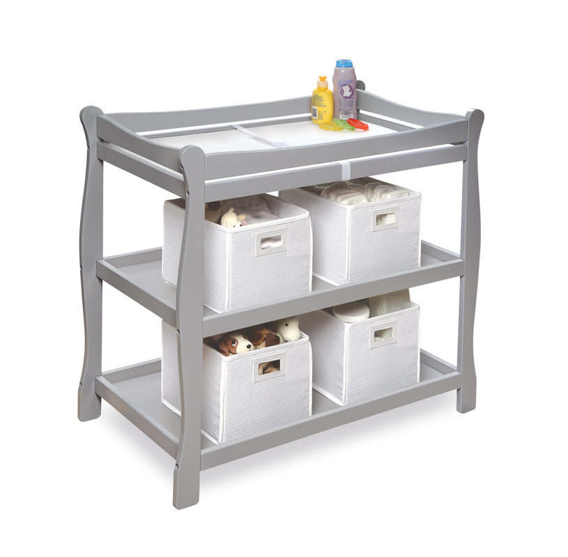 Badger Basket Sleigh Style Baby Changing Table & Reviews Wayfair