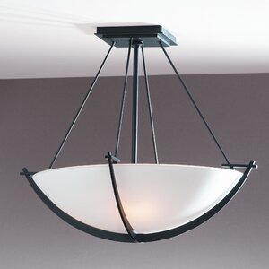 Compass Small 3-Light Semi Flush Mount