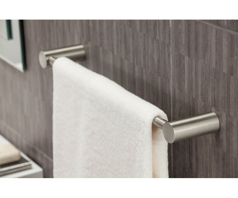Yb0418ch Bn Bl Moen Align 18 Wall Mounted Towel Bar Reviews Wayfair Align 18 Wall Mounted Towel Bar