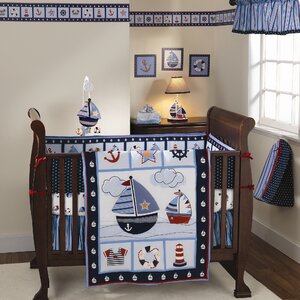 Sail Away Fitted Crib Sheet