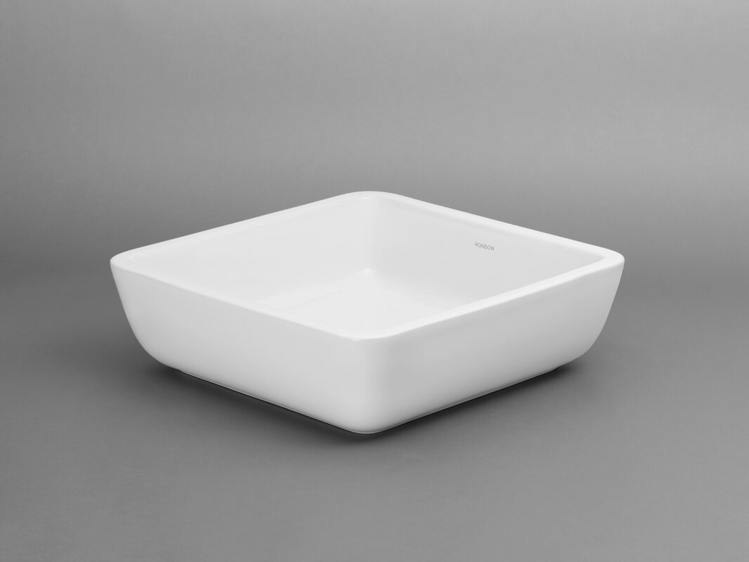 square vessel ceramic bathroom sink