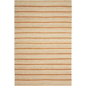 Laflin Hand-Woven Ochre/Wheat Area Rug