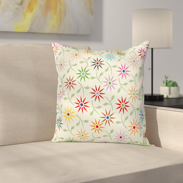 East Urban Home Fl 16 Square Pillow Cover With Zipper Wayfair