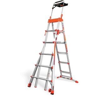 View 6 08 Ft Aluminum Step Ladder with 300 Lb Load