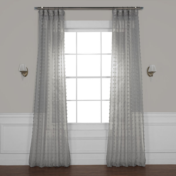 Gray Patterned Curtains Wayfair
