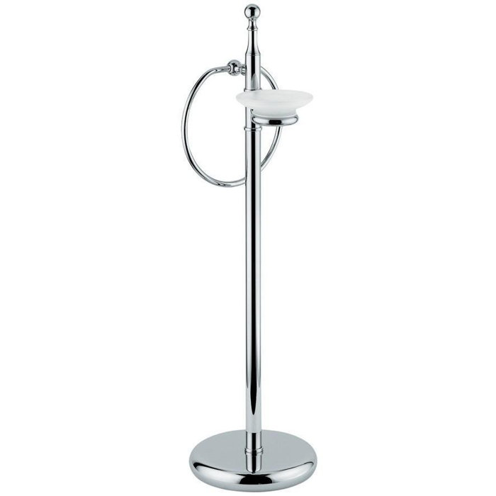 Countertop Free Standing Towel Stand With Soap Dish Countertop Free Standing Towel Stand With Soap Dish