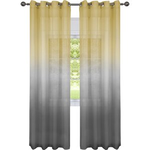Bodhi Rainbow Solid Sheer Curtain Panel