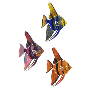 3 Piece Tetra Fish Wall Du00e9cor Set