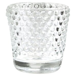 Hobnail Glass Candle Holder (Set of 6)