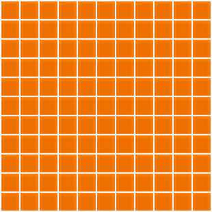 Orange Mosaic Tile Wayfair 1 X Gl Mosaic Tile In Glossy Orange