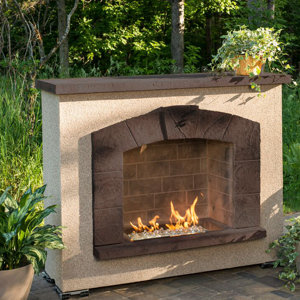 Stone Arch Propane Outdoor Fire Place