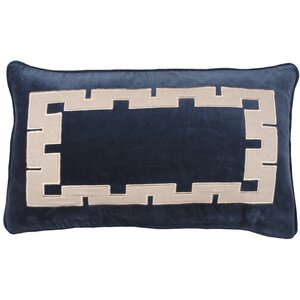 Aegean Key 100% Cotton Lumbar Pillow