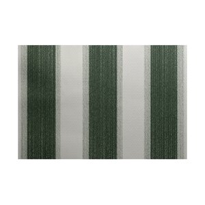 Addyson Stripe Print Green Indoor/Outdoor Area Rug