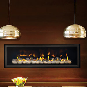 Direct Vent 5th Avenue Linear Wall Mounted Dual Fuel Fireplace