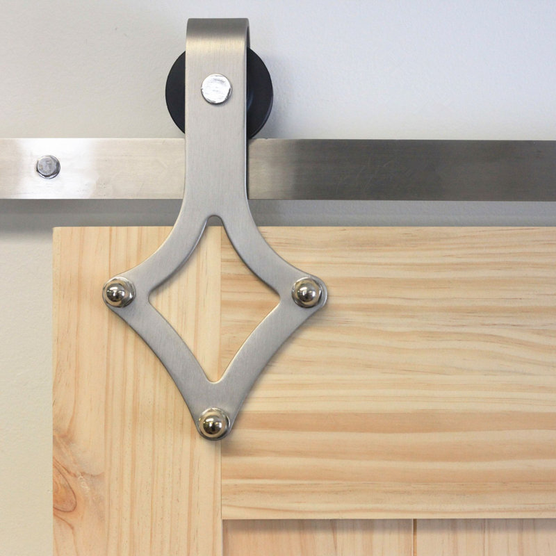 Homacer Diamond Stainless Brushed Nickel Steel Standard Single Barn