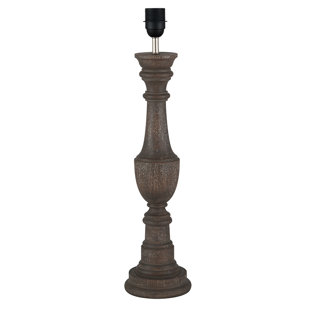Tall Wooden Table Lamp Wayfair Co Uk Nydia Weathered Tall Urn Wood 54cm Table Lamp Base