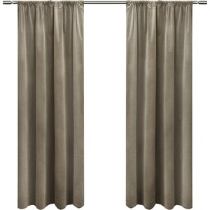 Solid Blackout Rod Pocket Single Curtain Panel