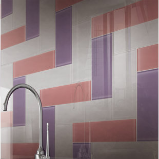Purple Tile You Ll Love Wayfair 4 X 12 Gl Subway Tile In Purple