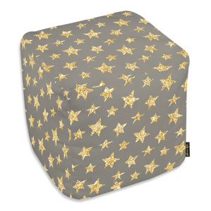 Corina Gold Stars Ottoman by Viv + Rae
