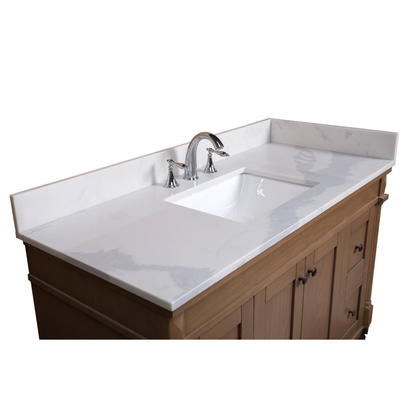 RenaissanceVanity Calacatta Quartz 49" Single Bathroom Vanity Top
