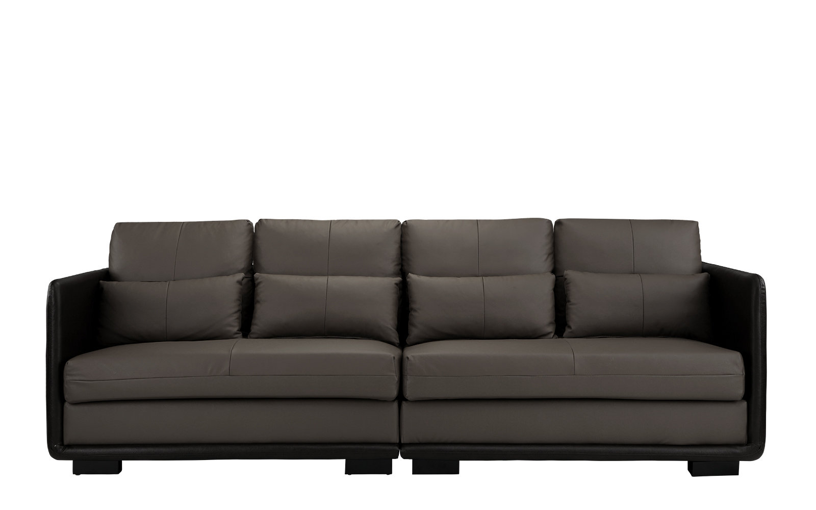 Kiana 2 Piece Convertible Leather Sofa
