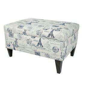 Brooklyn Square Legged Storage Ottoman