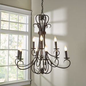 Gaines 9-Light Candle-Style Chandelier