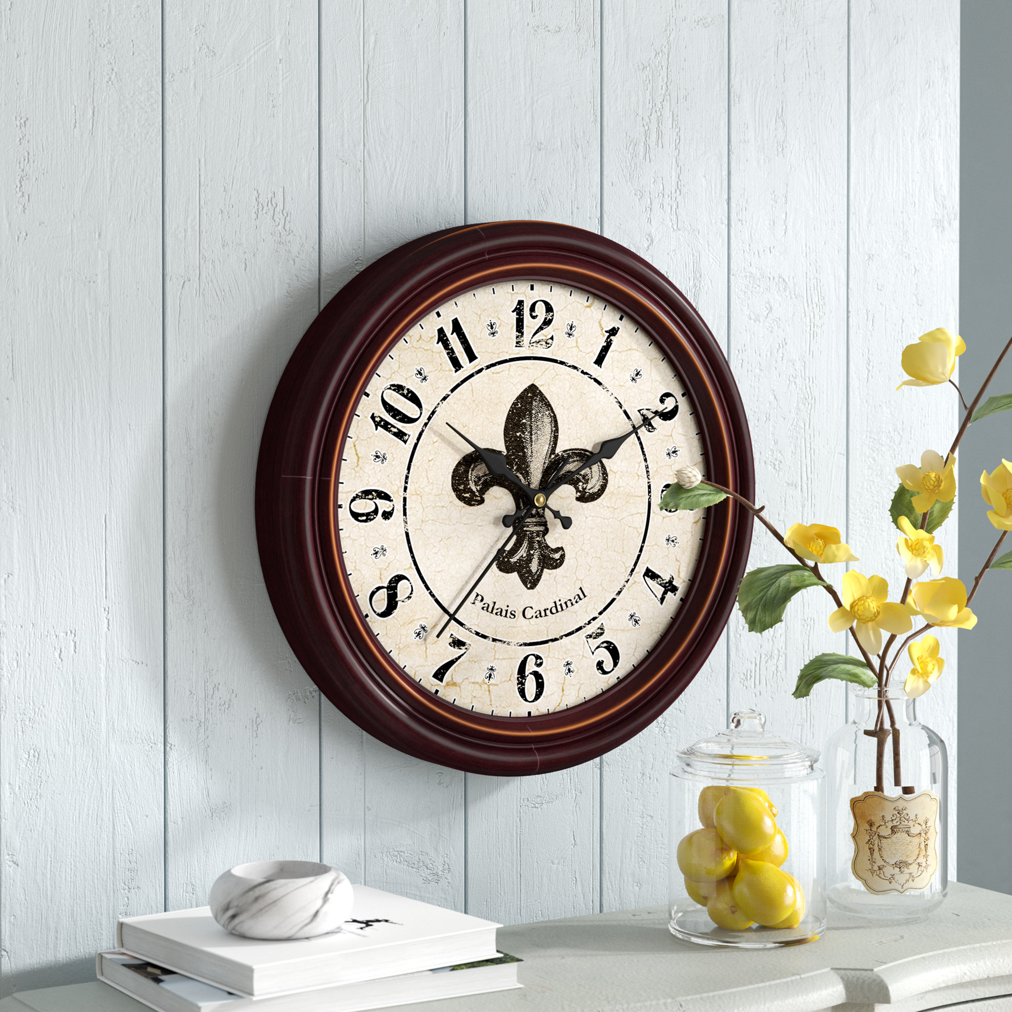 Lark Manor 18 Fleur De Lis Wall Clock Reviews Wayfair