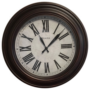 Vintage Roman Numerals Clock Wayfair 20 Roman Numeral Wall Clock