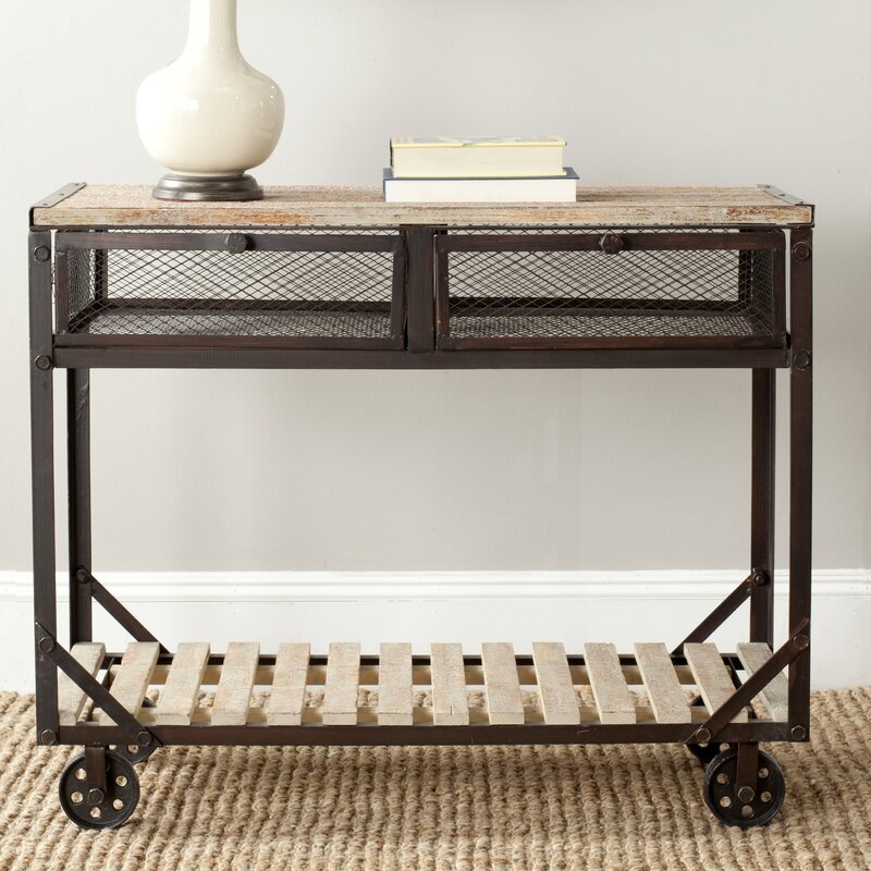 Safavieh Shroder Rolling Console Table & Reviews Wayfair