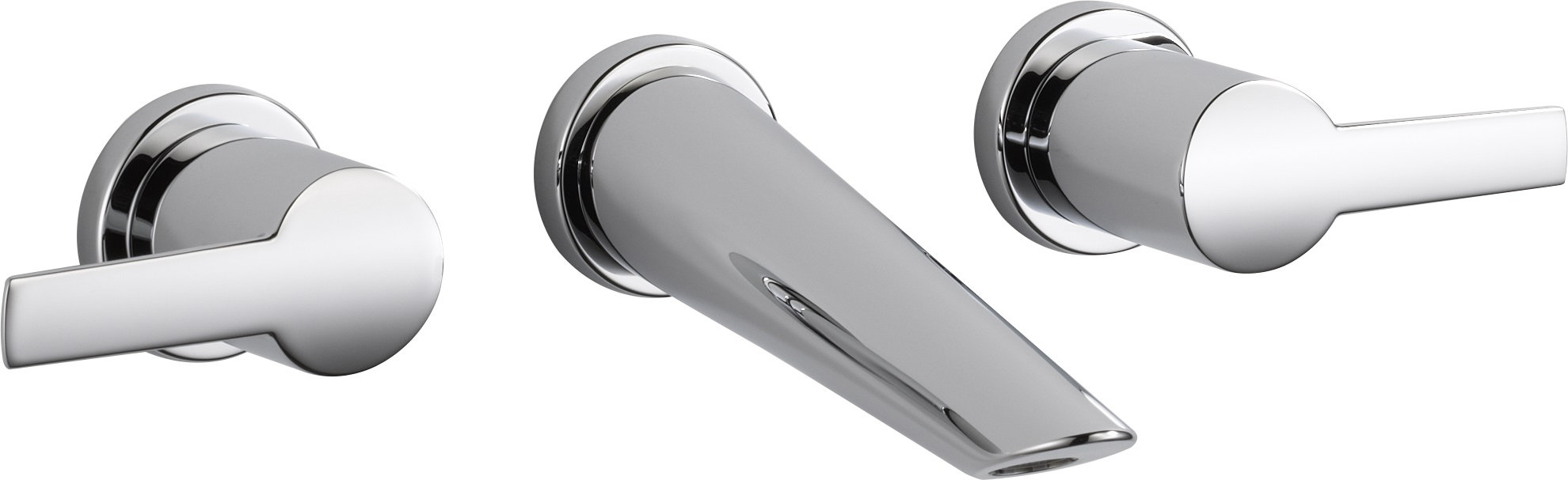 delta compel two handle wall mount bathroom faucet & reviews | wayfair delta compel two handle wall mount bathroom faucet & reviews | wayfair