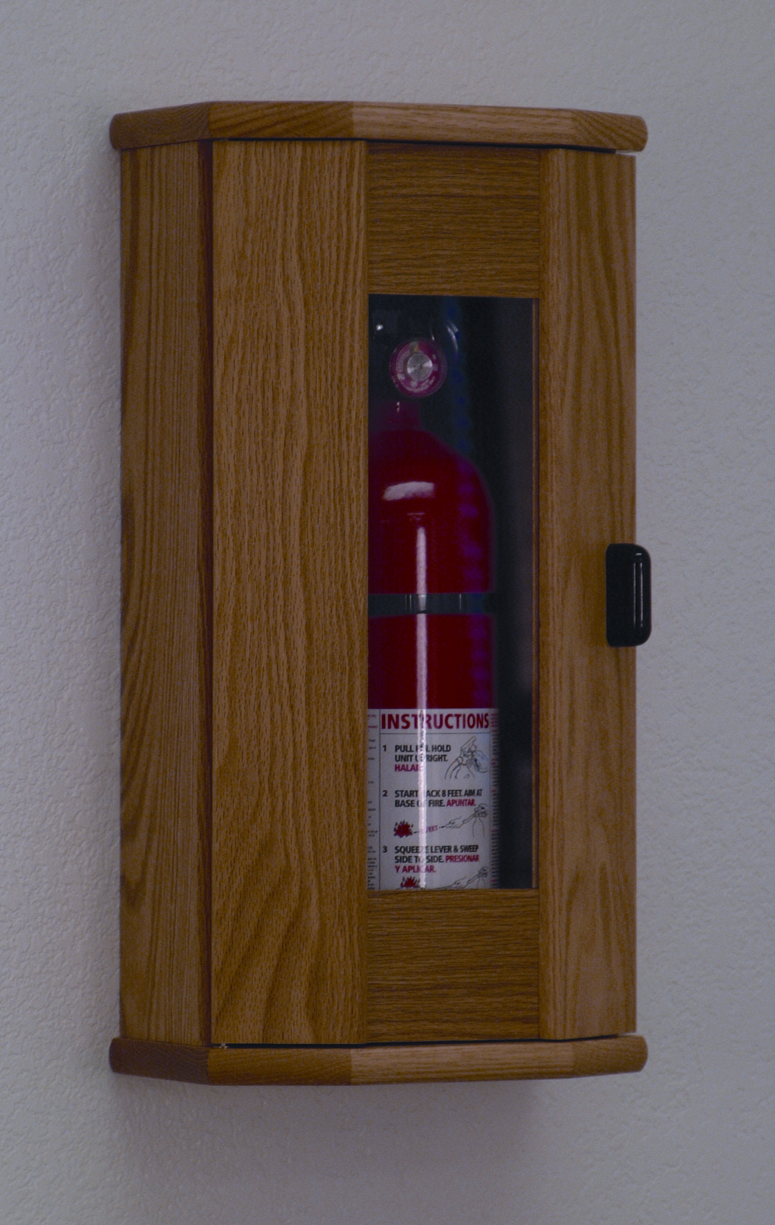 Wooden Mallet Fire Extinguisher with Acrylic Door Panel You'll Love Wayfair